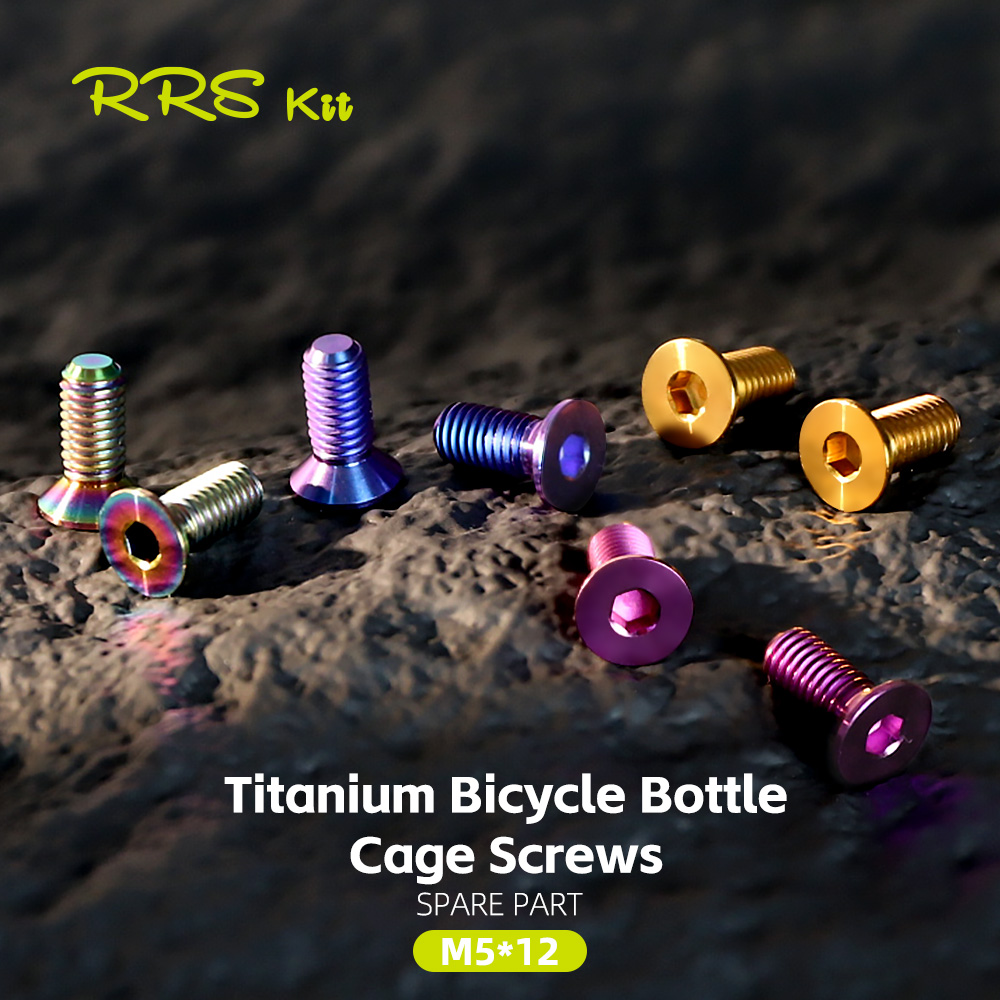 Mountain Biking Water Bottle - Rrskit Fiets 2 stuks Titanium Bidonhouder