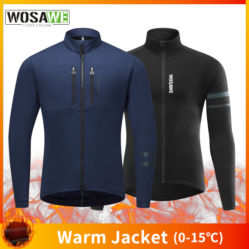 Mountain Biking Jacket - WOSAWE Fietsjack Winter Thermische Fleece Jas