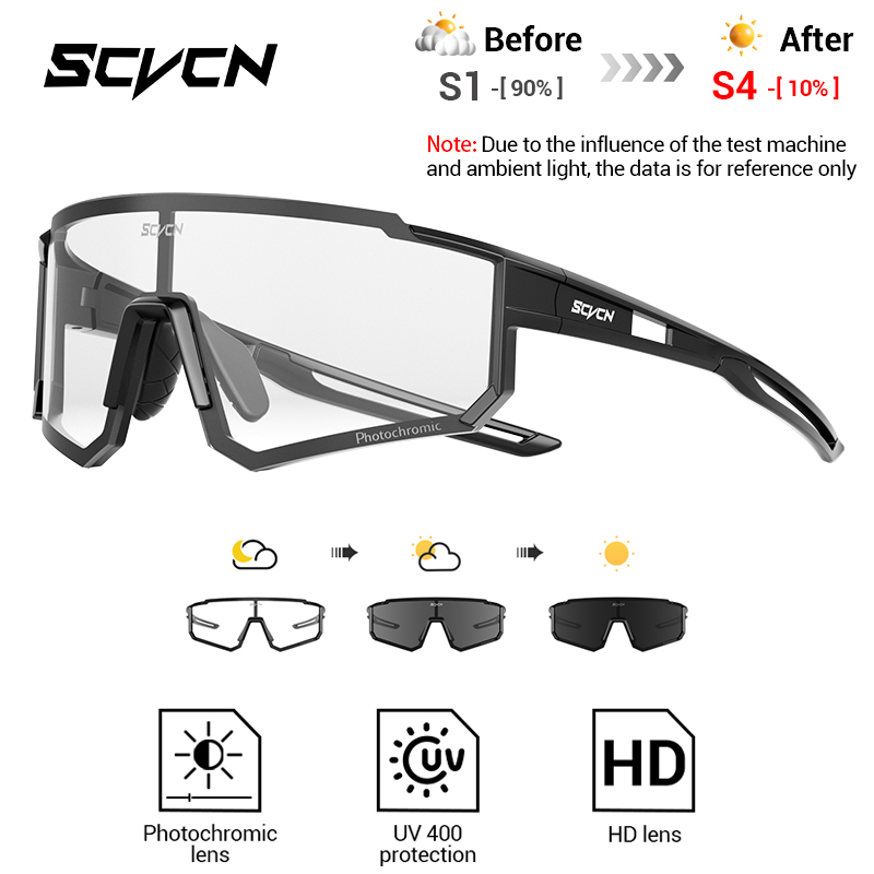 Mountain Biking Sunglasses - SCVCN Nieuwe Outdoor Meekleurende Beschermende Bril