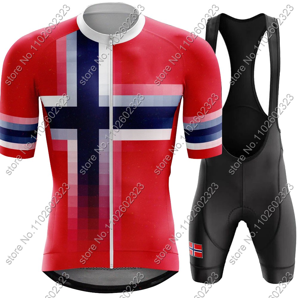 Mountain Biking Pants - 2024 Norway Fietsshirt Nationale Team Set