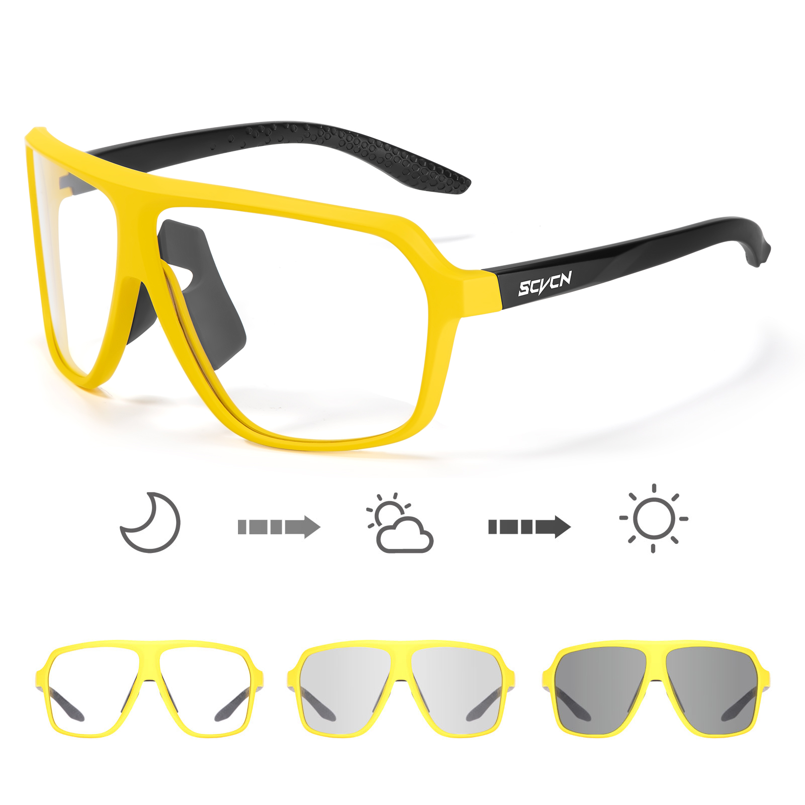 Mountain Biking Sunglasses - SCVCN Fietszonnebril Bril Fiets MTB Sportbril