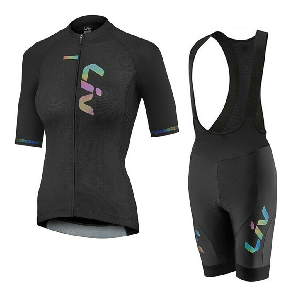 Mountain Biking Pants - Liv Zomer Fietsshirt Bib Shorts Set
