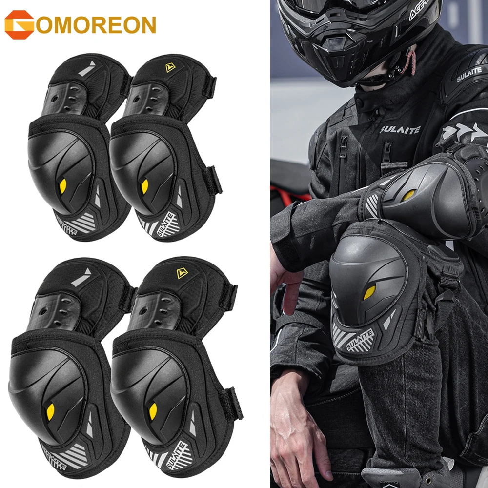 GOMOREON 1 Paar Motorfiets Ele - Mountain Biking Knee And Elbow Pads recensie en prijs