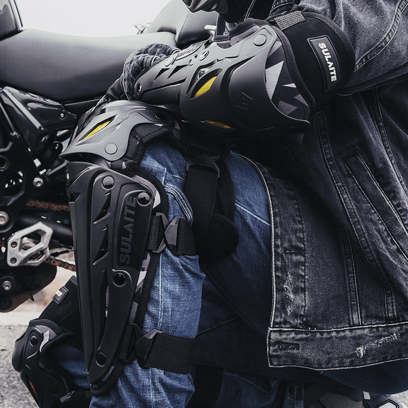 Motocross Kniebeschermers Moto - Mountain Biking Knee And Elbow Pads recensie en prijs