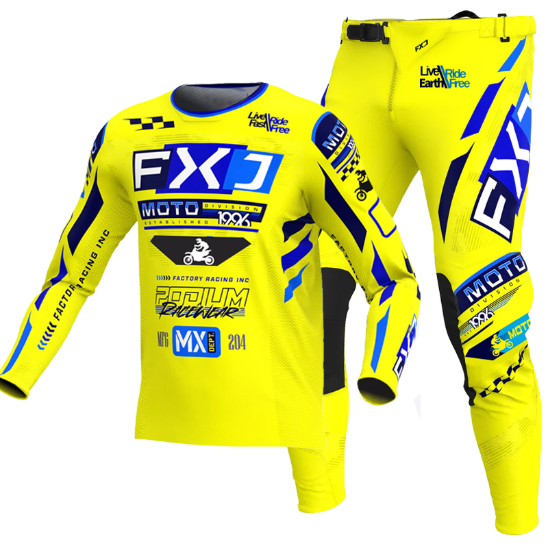 NIEUWE FXJ gele enduro crosskl - Mountain Biking Videos recensie en prijs