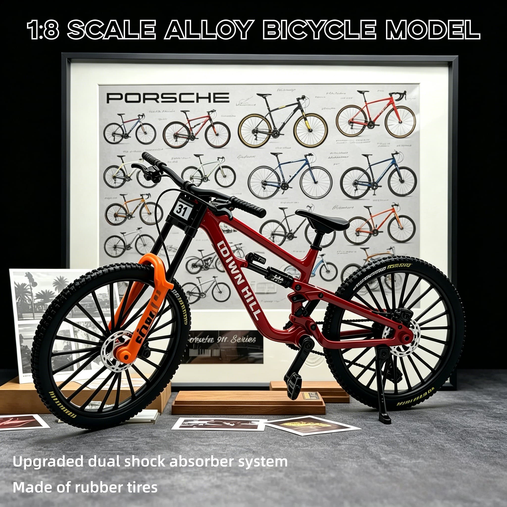 1:8 schaalmodel van een downhi - Mountain Biking Videos recensie en prijs