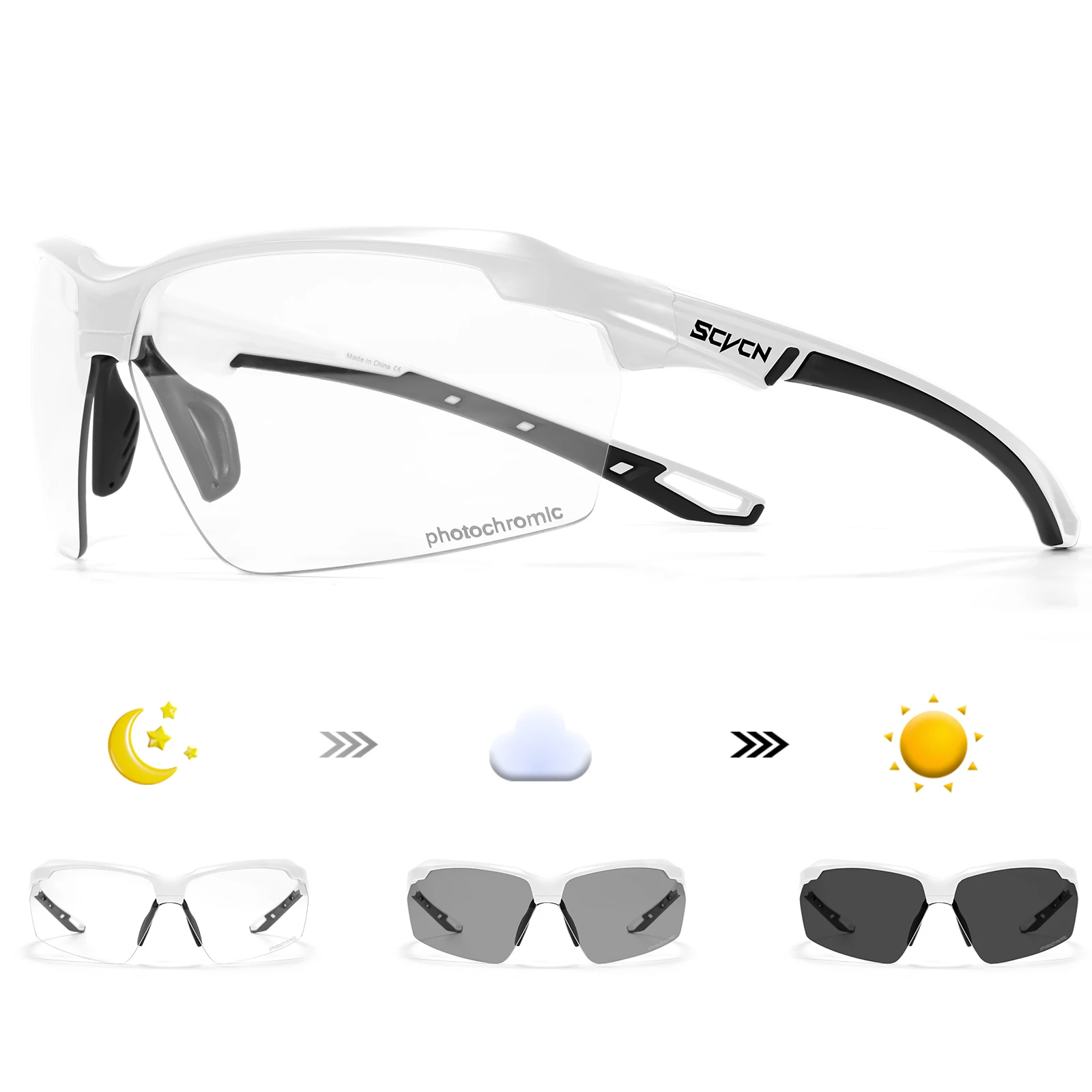 SCVCN Meekleurende fietszonneb - Mountain Biking Sunglasses recensie en prijs